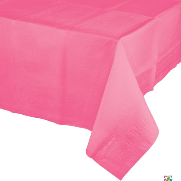Candy Pink Tissue-Poly Table cover 54"x108"