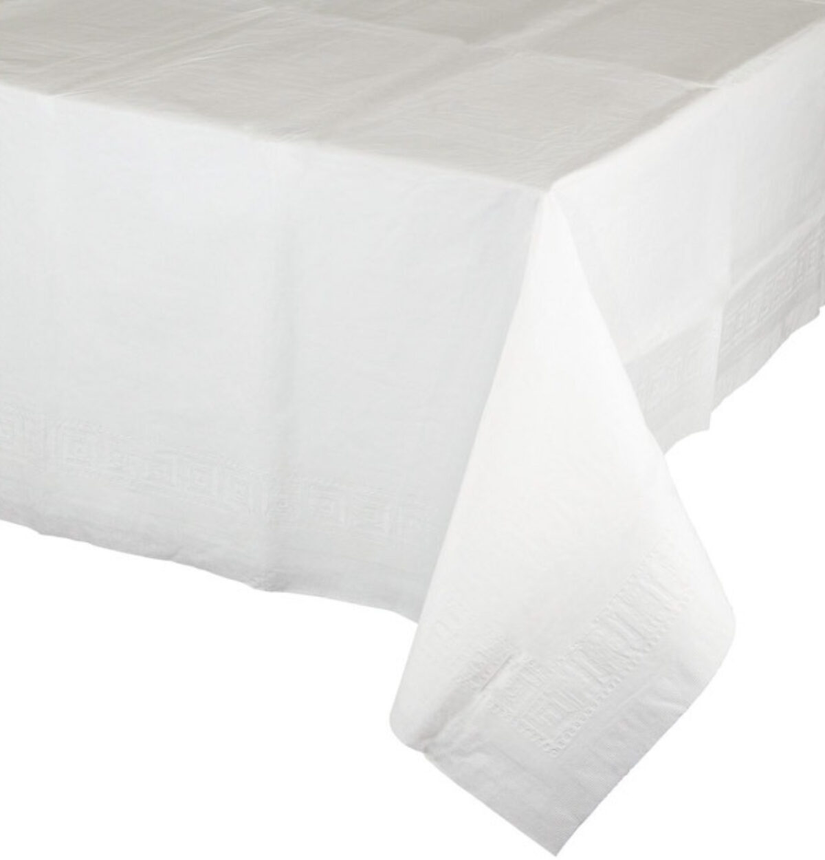 White Tissue-Poly Table Cover 54"x108"