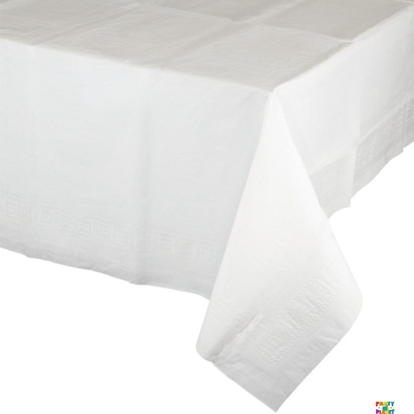 White Tissue-Poly Table Cover 54"x108"