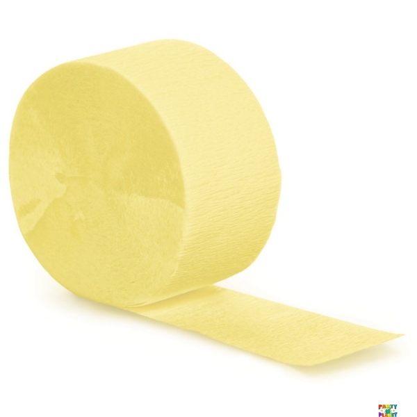 Primrose Yellow 81ft Crepe Streamer