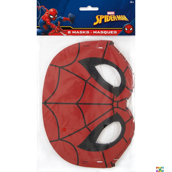 SpiderMan Party Masks 8ct.