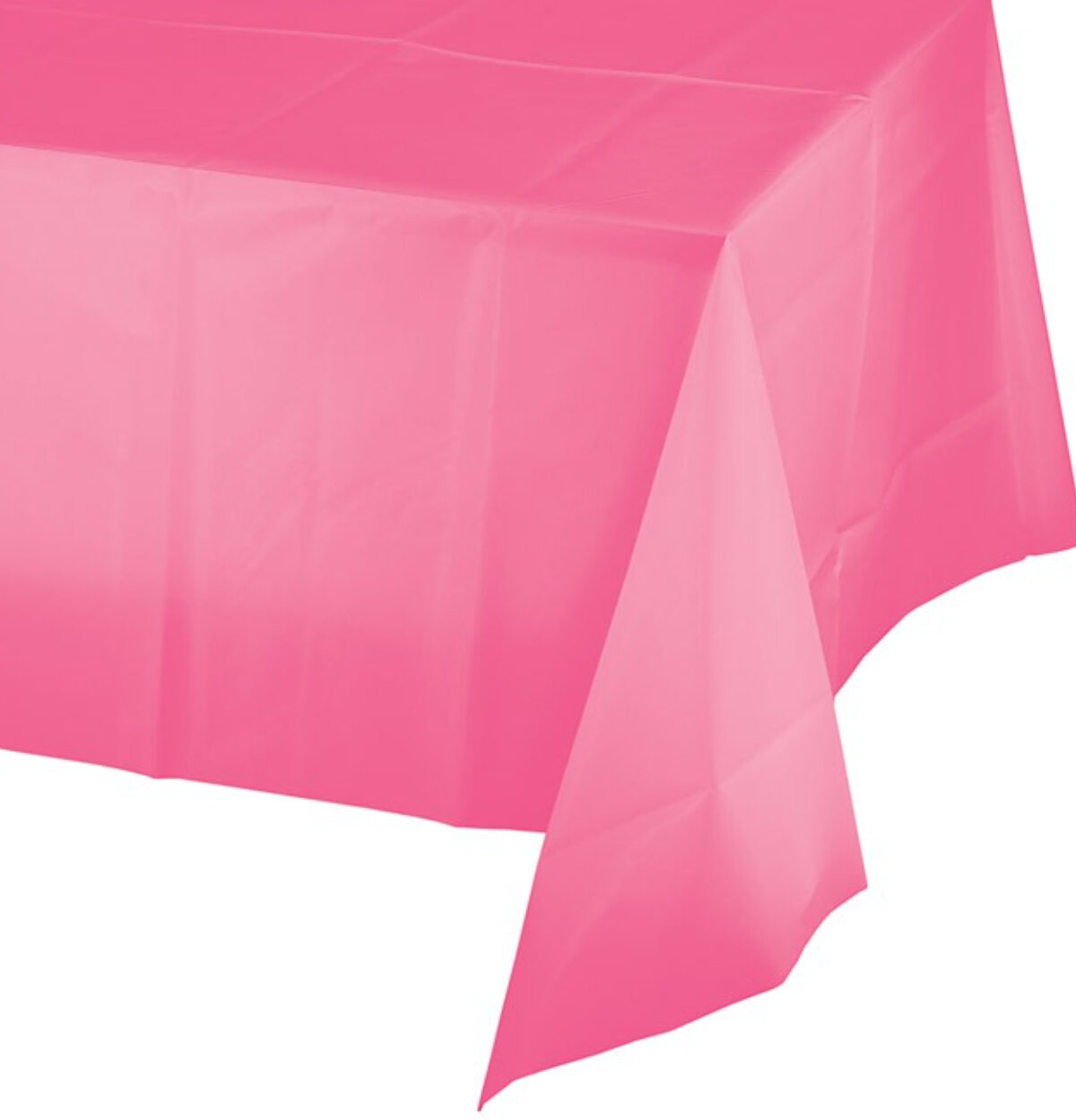 Candy Pink Plastic Table Cover 54"x108"