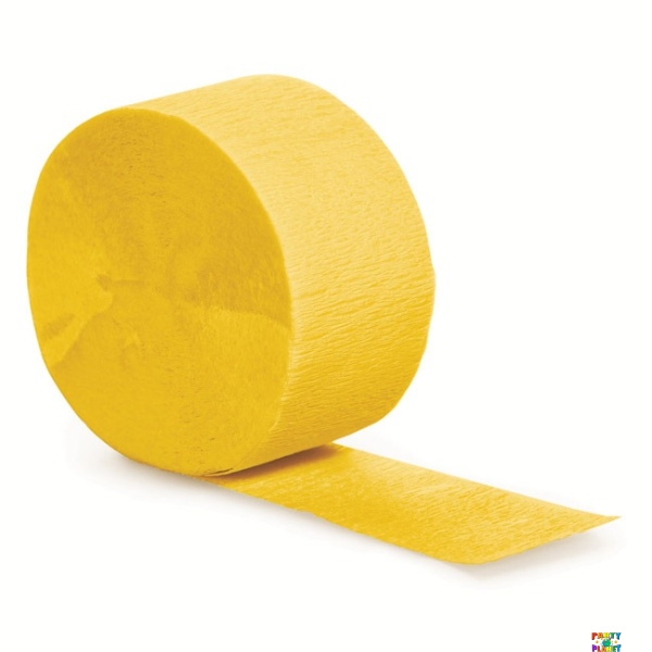 Buttercup Yellow 81ft Crepe Streamer