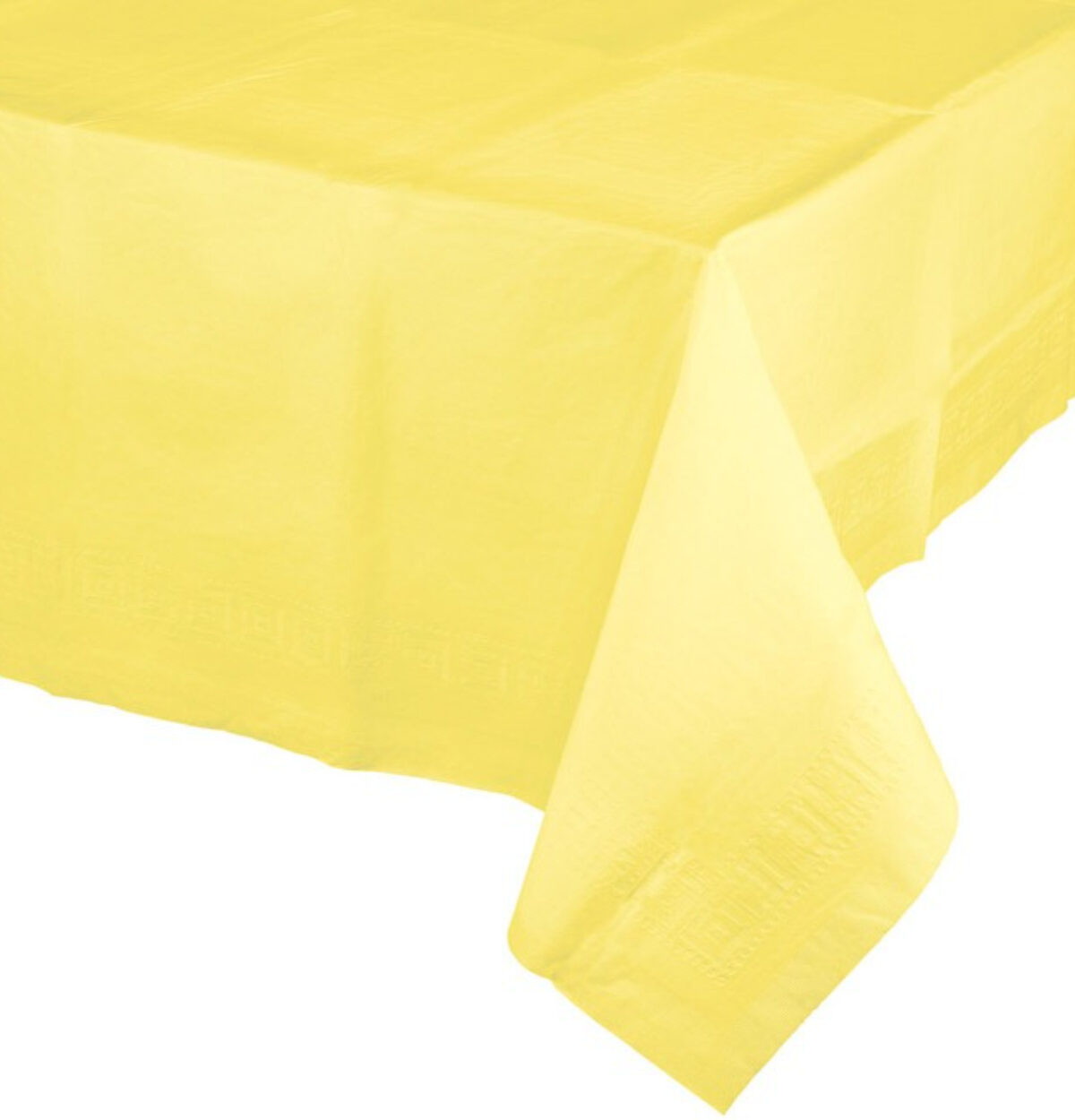 Mimosa Yellow Tissue-Poly Table Cover 54"x108"