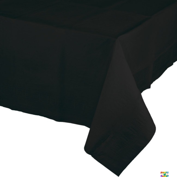 Black Velvet Tissue-Poly Table cover 54"x108"