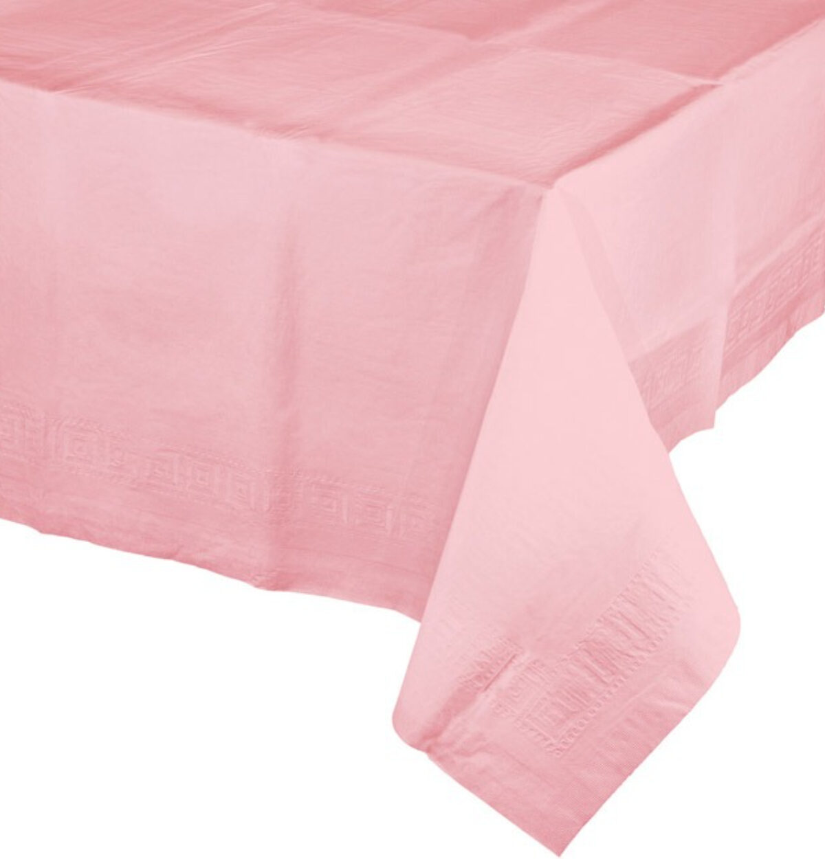 Classic Pink Tissue-Poly Table Cover 54"x108"