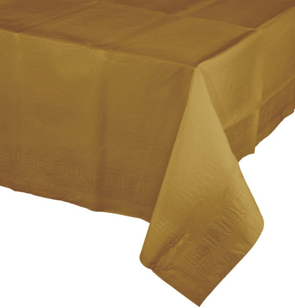 Glittering Gold Tissue-Poly Table Cover 54"x108"