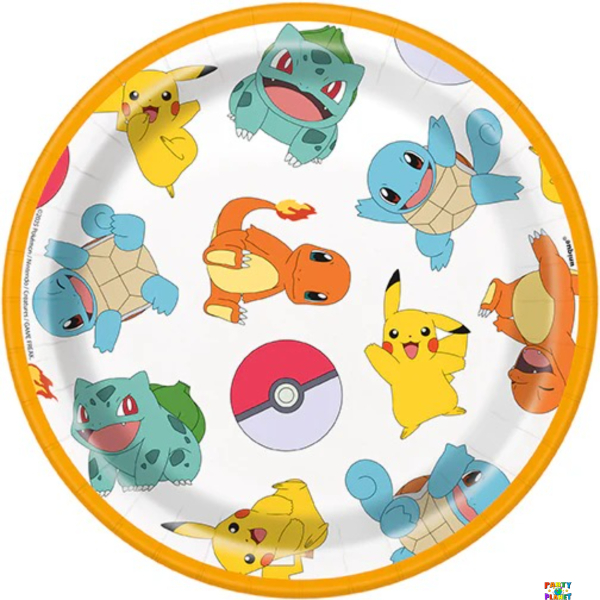Pokmon Round 7" Dessert Plates 8ct