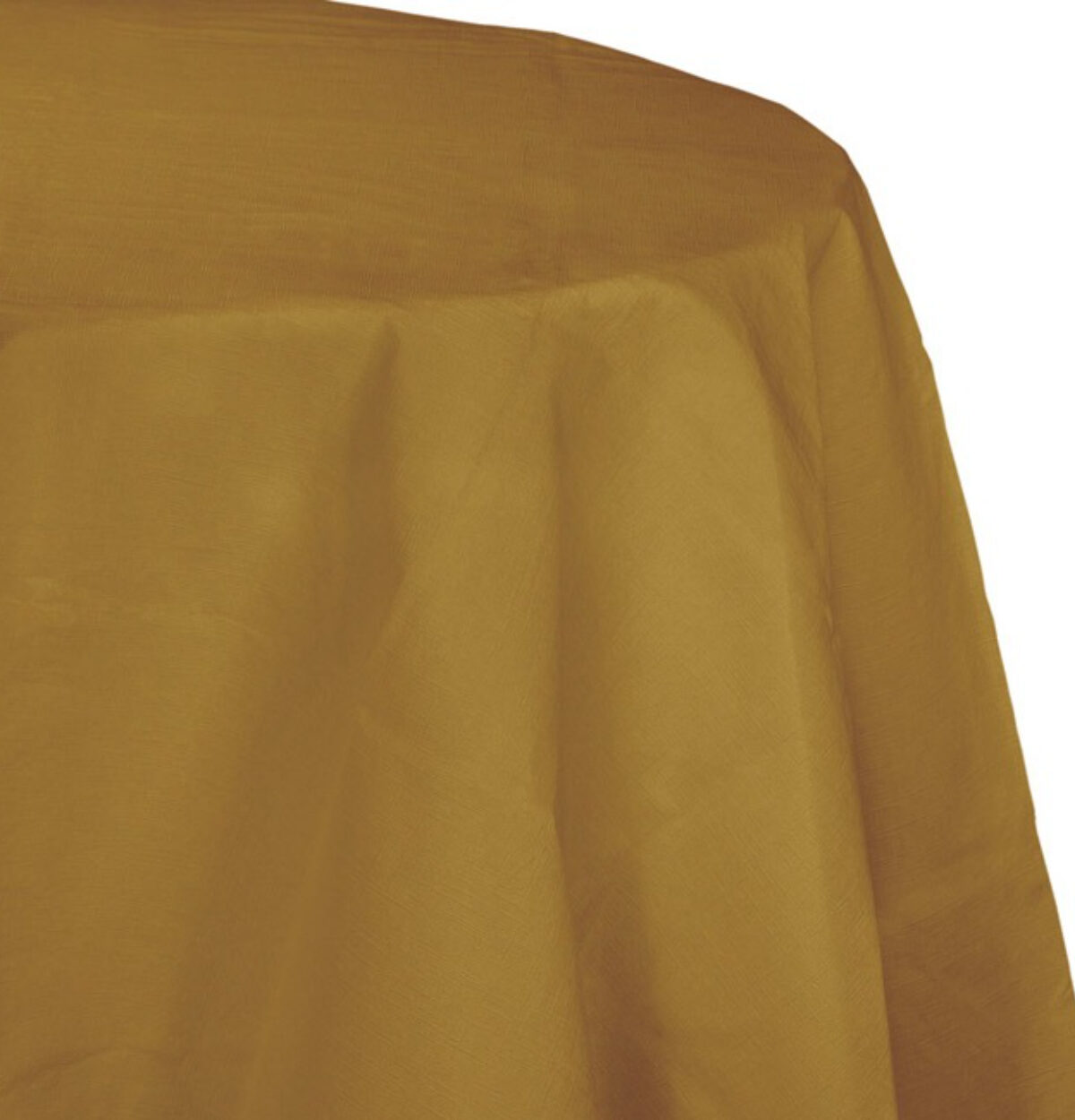 Glittering Gold 82" Round Poly Tissue Table cover