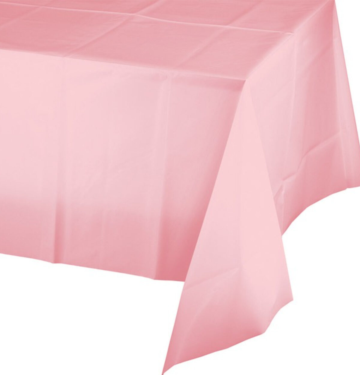 Classic Pink Plastic Table Cover 54"x 108"