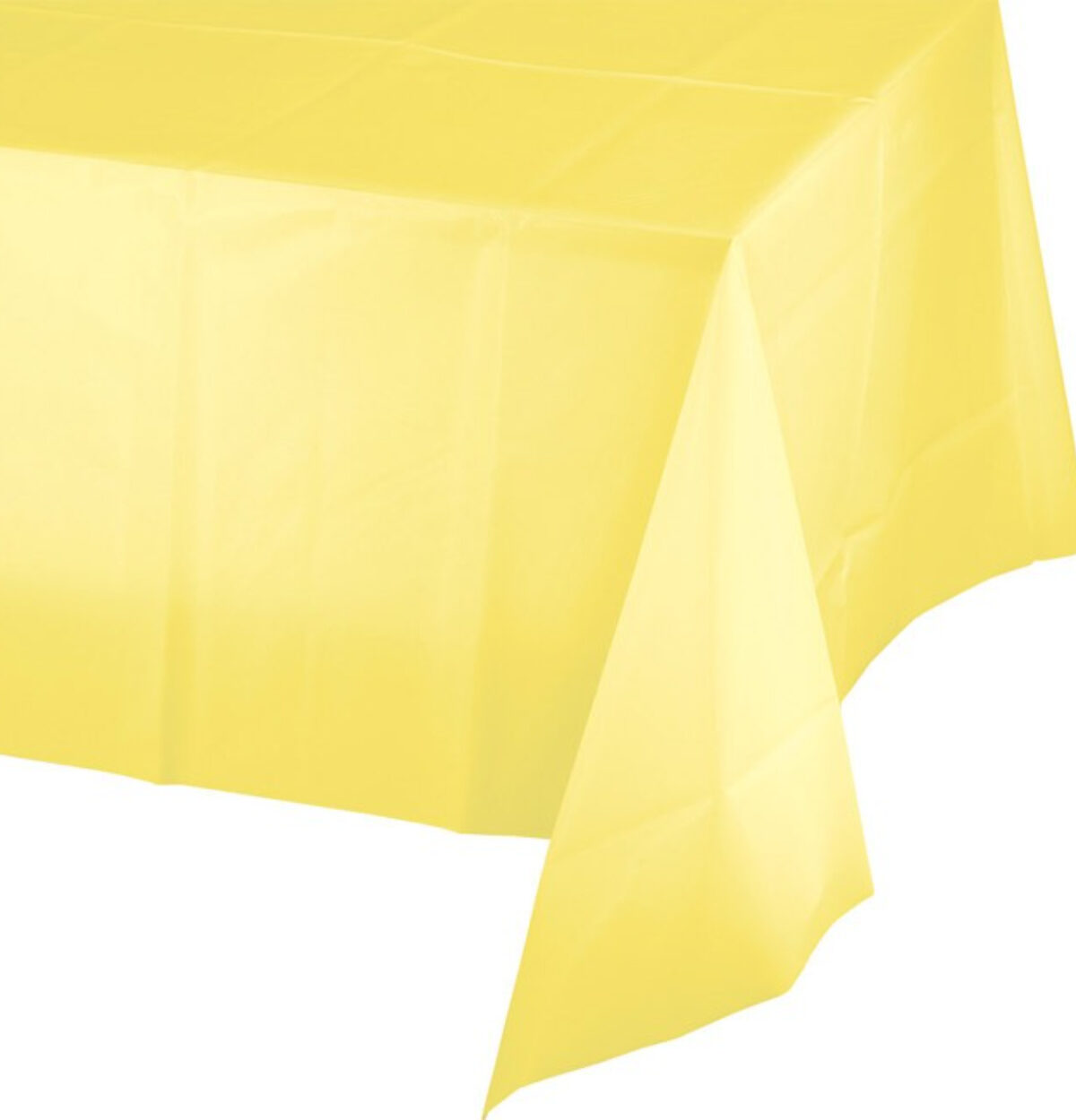 Mimosa Yellow Plastic Table Cover 54"x108"