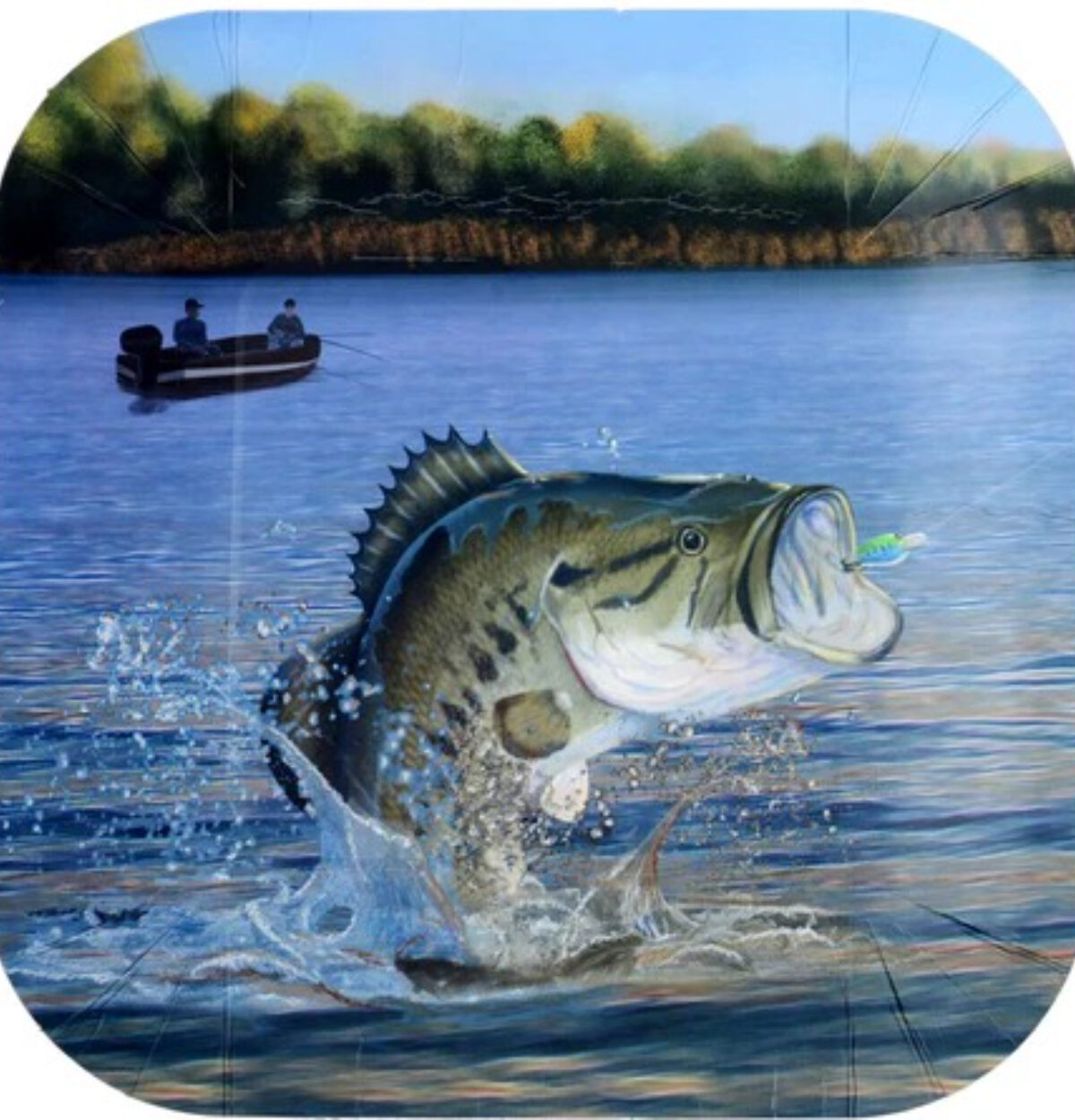Gone Fishin' 9" Plate Square