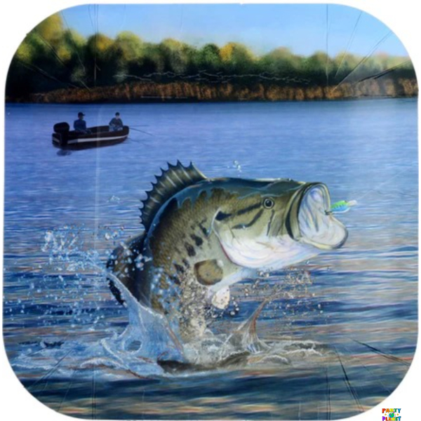 Gone Fishin' 9" Plate Square