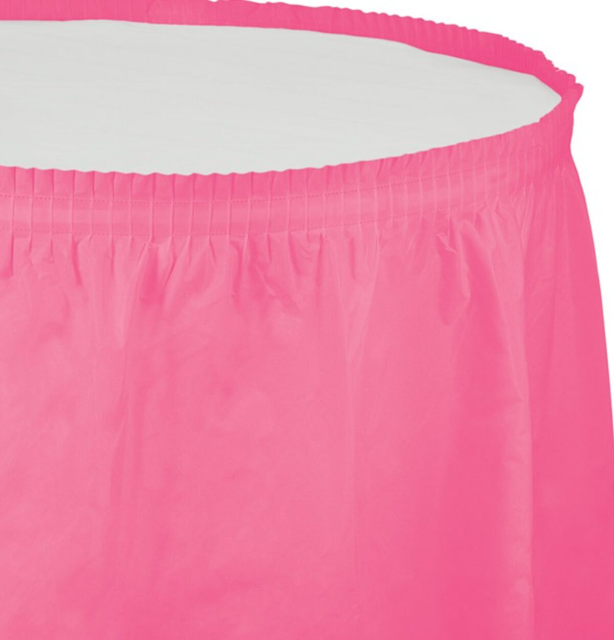 Candy Pink Plastic Table Skirt 29in x 14ft