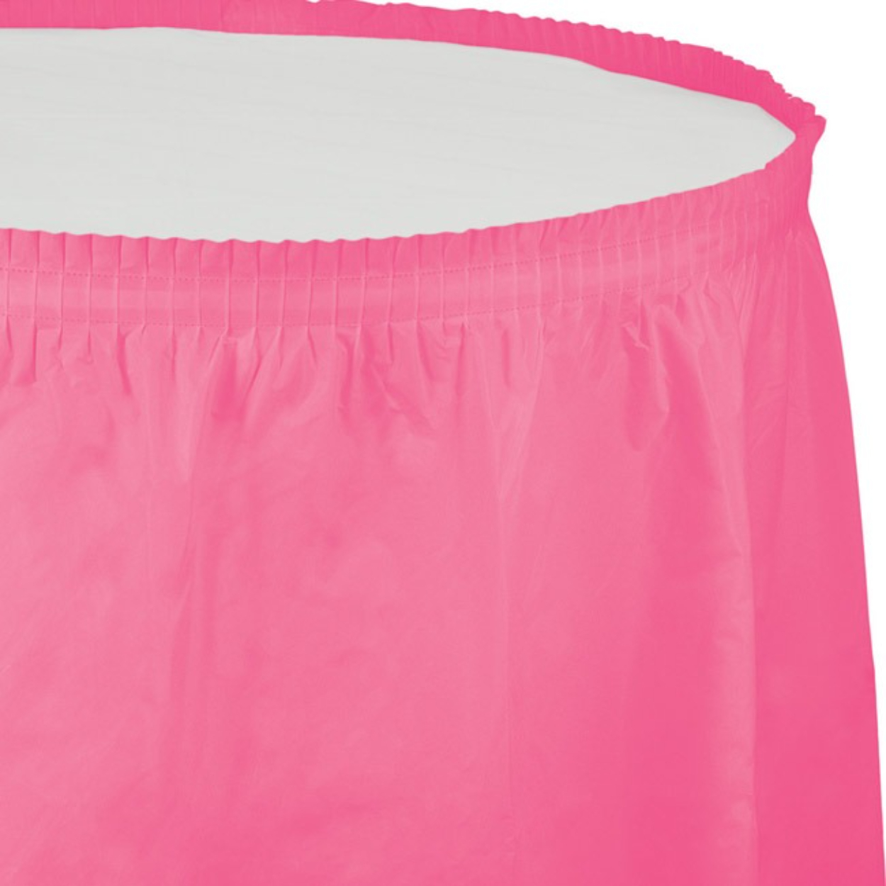 imgi_30_15880.jpg Candy Pink Plastic Table Skirt 29in x 14ft - Image 1
