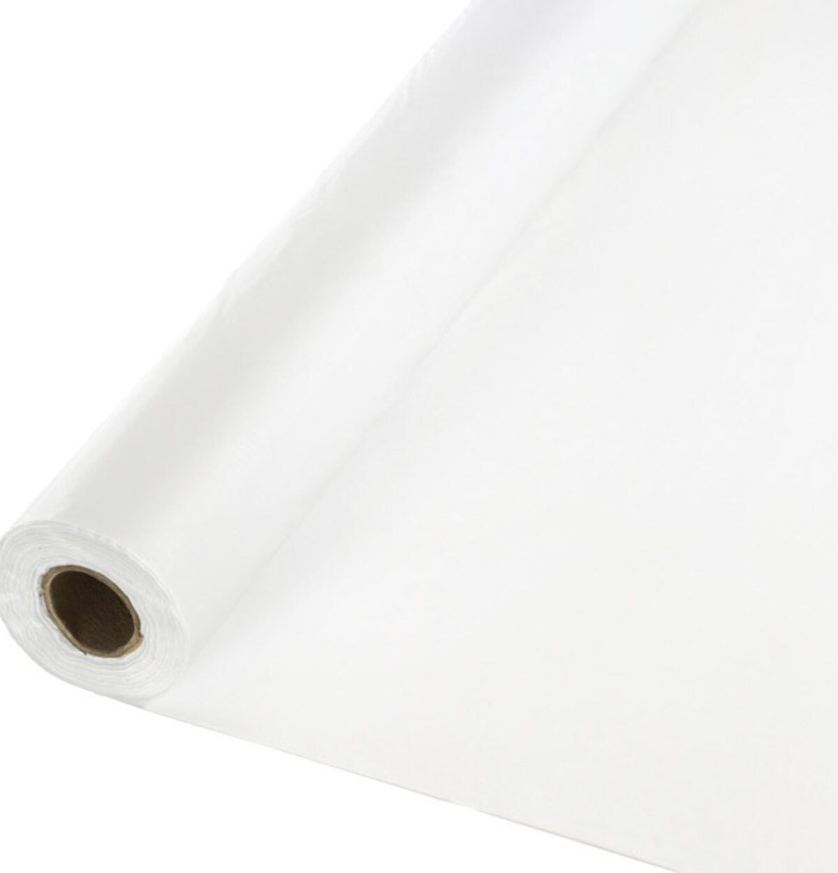 White Plastic Table cover Roll - Disposable Banquet Roll 40" X 100'