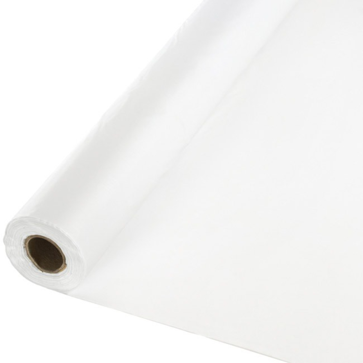 imgi_31_7629-2.jpg White Plastic Table cover Roll - Disposable Banquet Roll 40" X 100' - Image 1