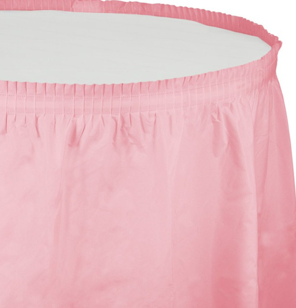 Classic Pink Plastic Table Skirt 29in x 14ft