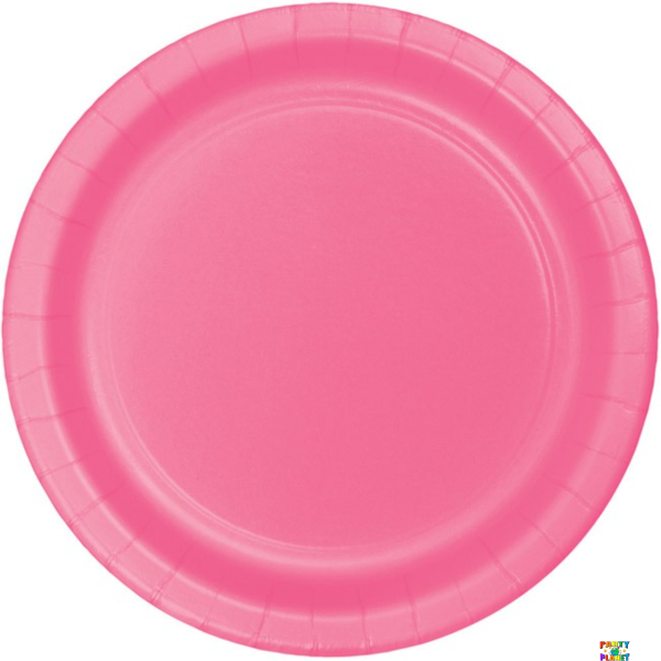 Candy Pink 7" Paper Plates 24ct.
