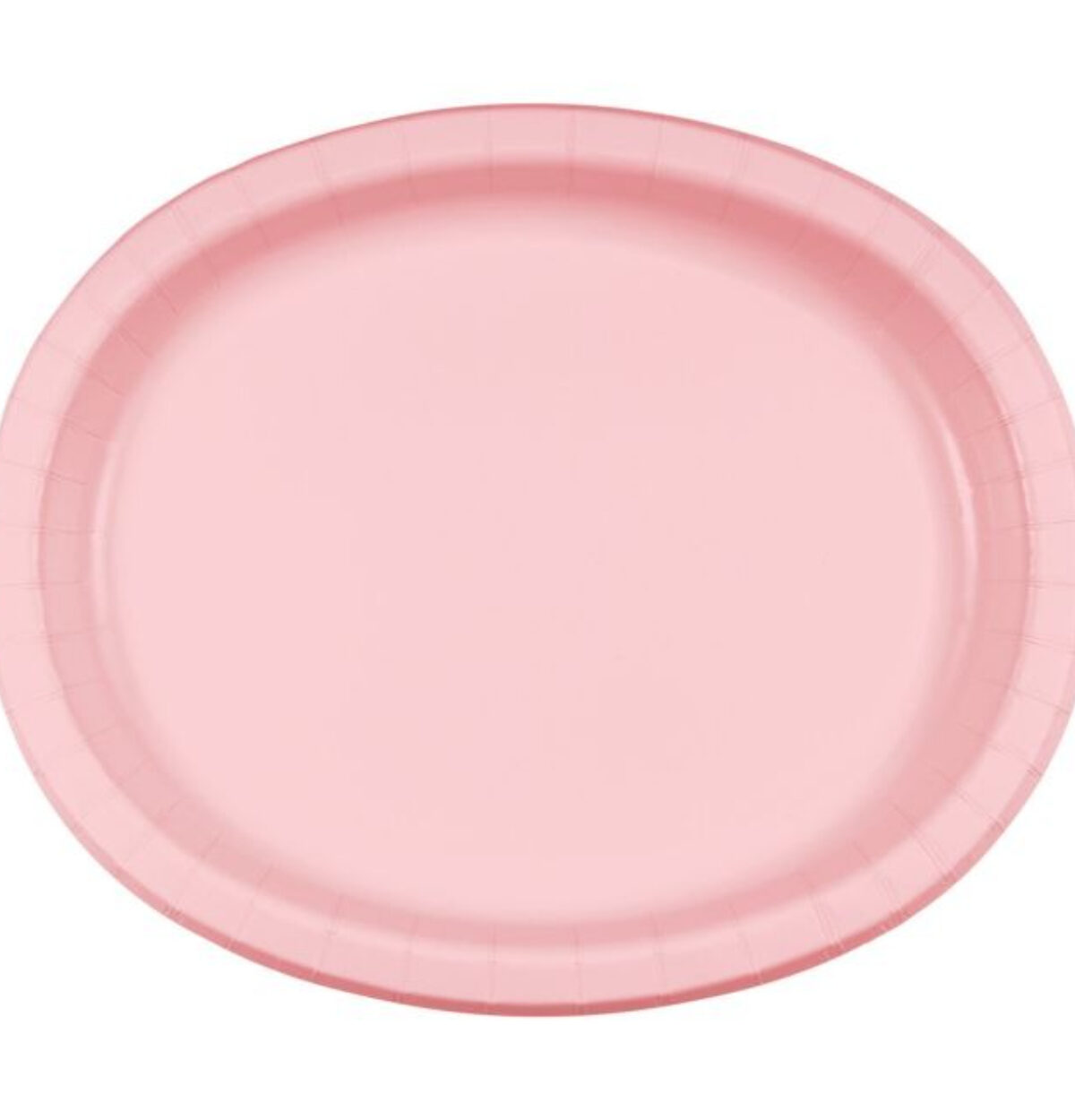 Classic Pink Paper Oval Platter 8ct.