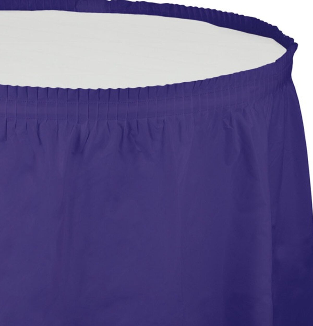 Purple Plastic Table Skirt 29in x 14ft