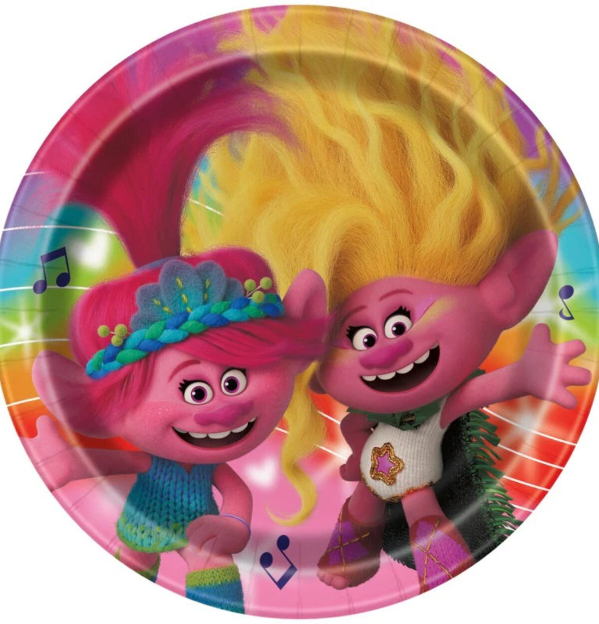 Trolls Round 9" Dinner Plates 8ct.