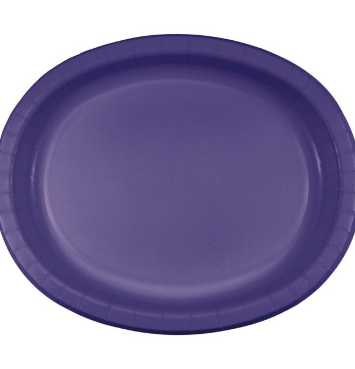 Purple Paper Oval Platter 8ct