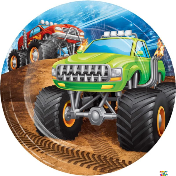 Monster Truck Rally 7" Plates 8ct.