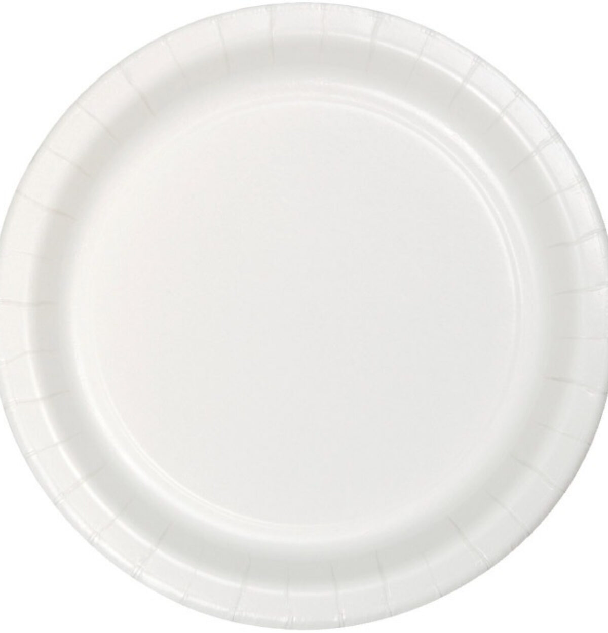 White 9" Paper Plates 24ct.