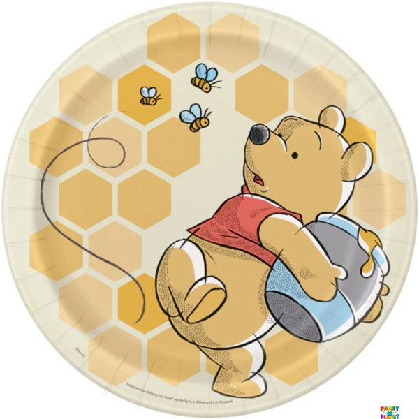 Disney Winnie the Pooh Round 9" Dinner Plates 8ct.