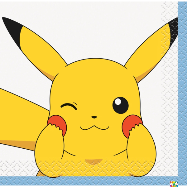 Pokemon Beverage Napkins 16ct. 2Ply