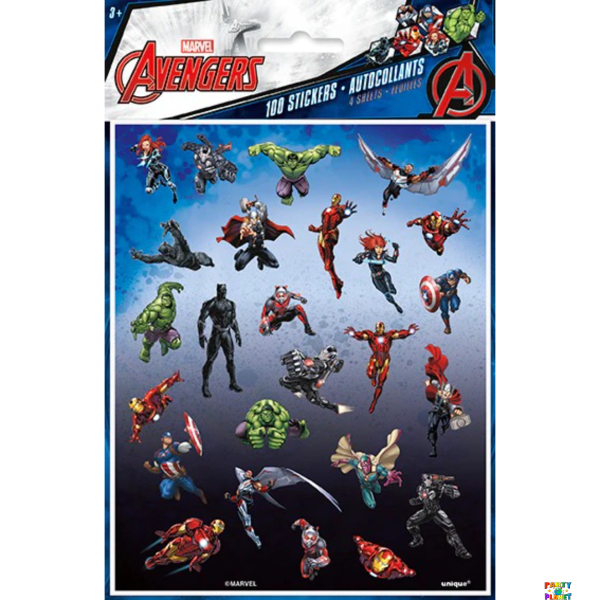 Avengers Sticker Sheets 4ct.