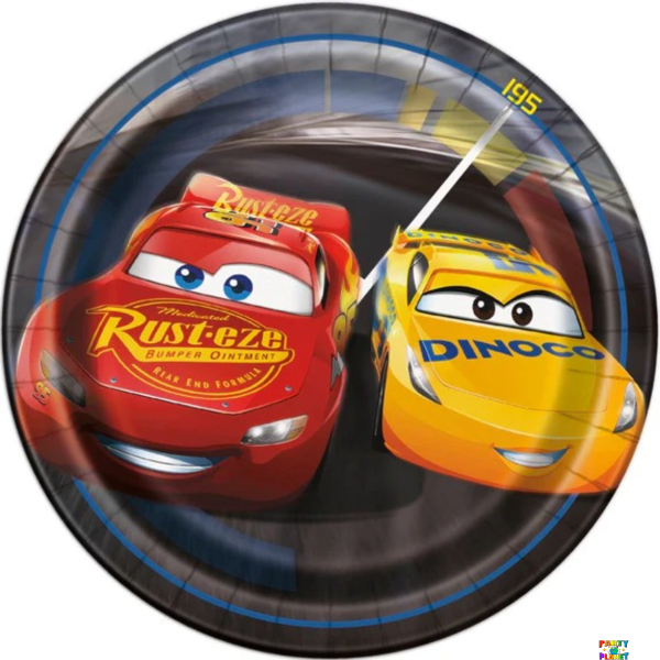 Disney Cars 3 Movie Round 7" Dessert Plates 8ct.