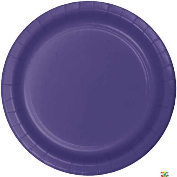 Purple 9" Paper Plates 24ct.