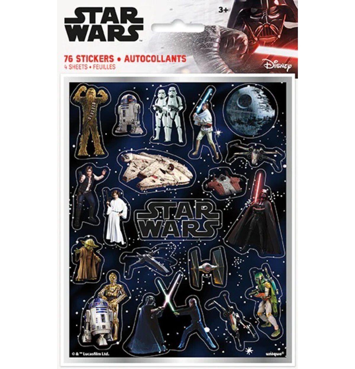 Star Wars Classic Sticker Sheets 4ct.