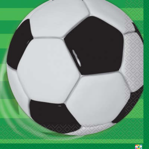 3D SOCCER LUNCH NAPKINS 16ct.