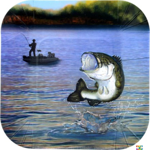 Gone Fishin' 7" Plates 8PK