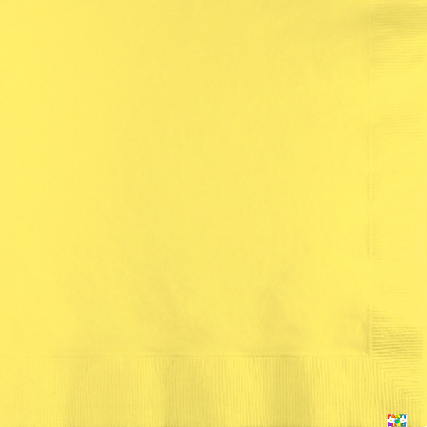Mimosa Yellow 3ply Beverage Napkins 50ct.