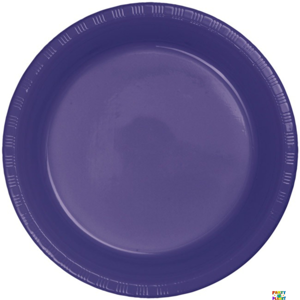 PURPLE PLATES 10.25" PLASTIC 20CT.
