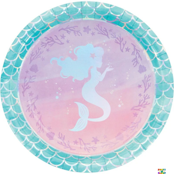 Mermaid Swimming 9" Plates 8ct.