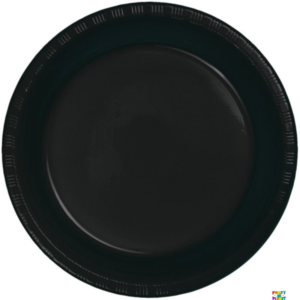 Black Velvet 7" Plastic Plates 20ct
