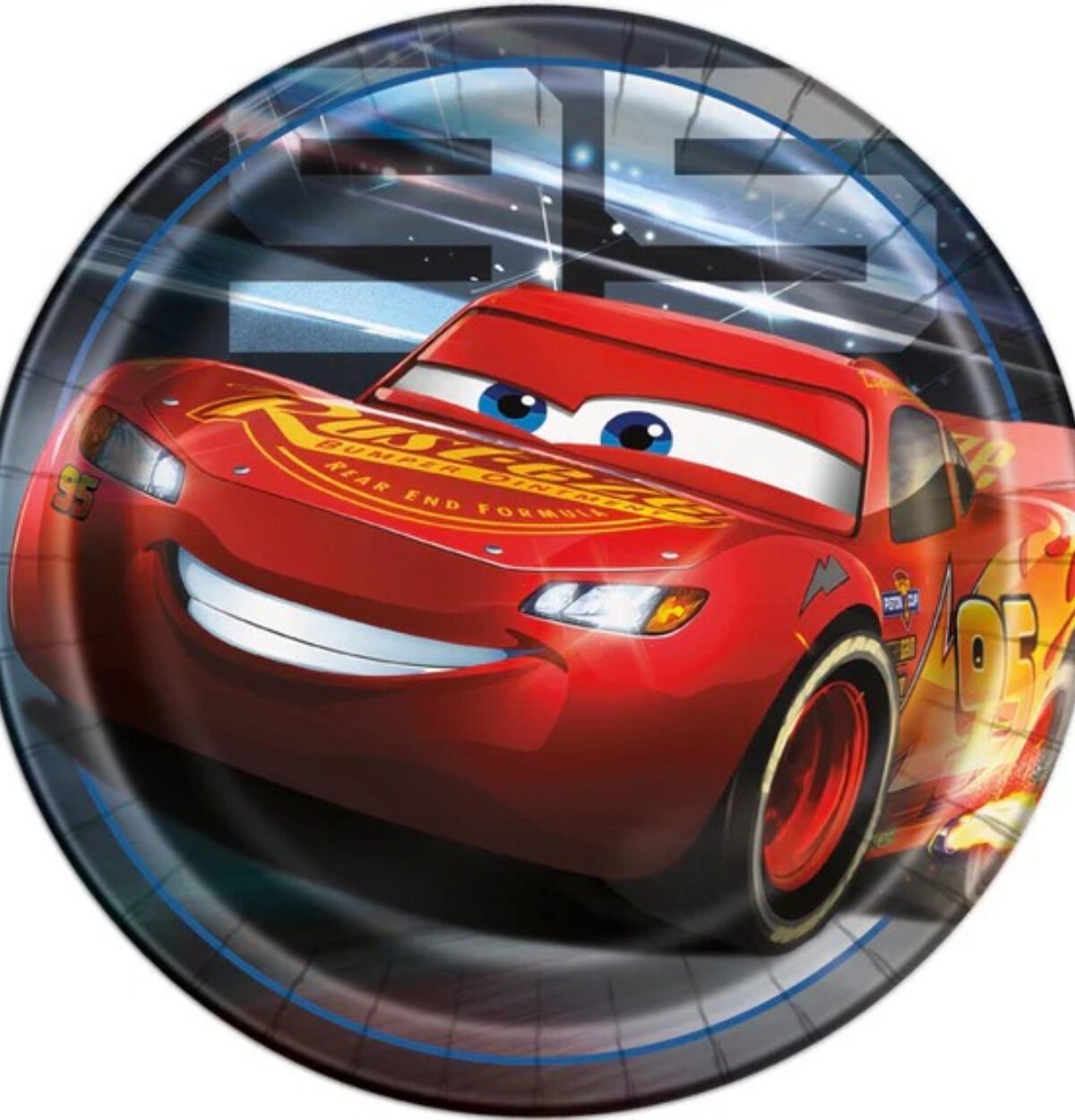 Disney Cars 3 Movie Round 9" Dinner Plates 8ct