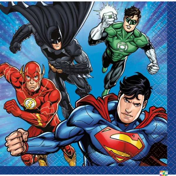 16CT. JUSTICE LEAGUE LUNCH NAPKIN