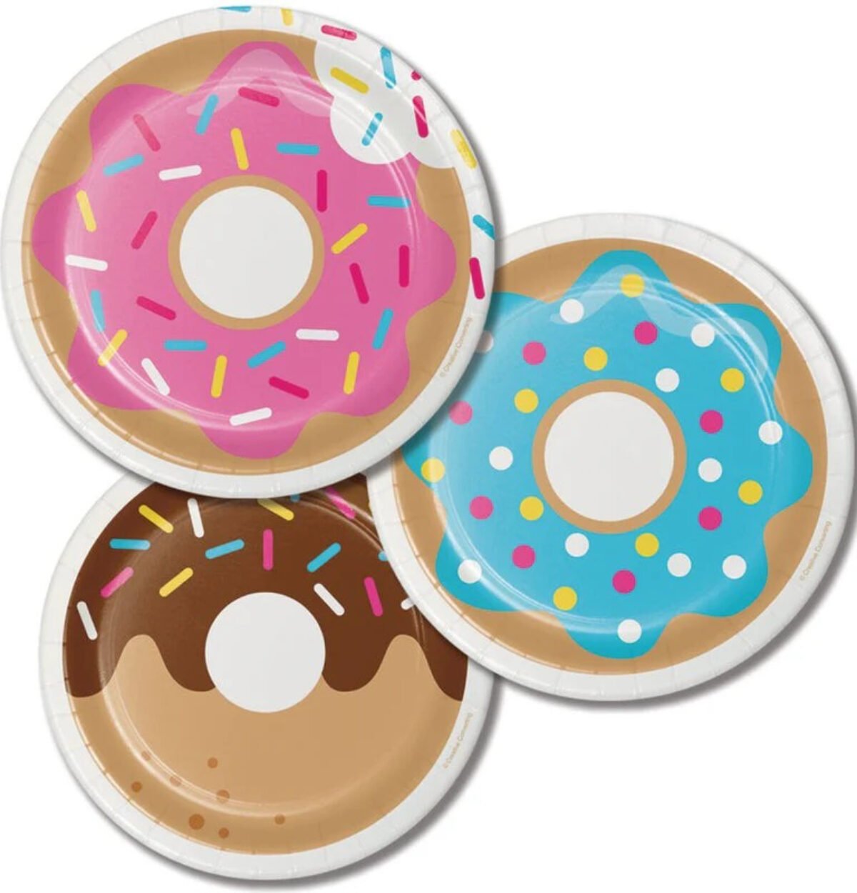 DONUT TIME 7" PLATES 8CT.