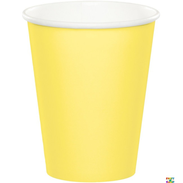 Mimosa Yellow 9oz Paper Cups 24ct.
