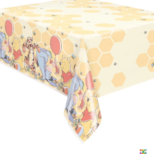 Disney Winnie the Pooh Rectangular Plastic Table Cover 54" x 84"