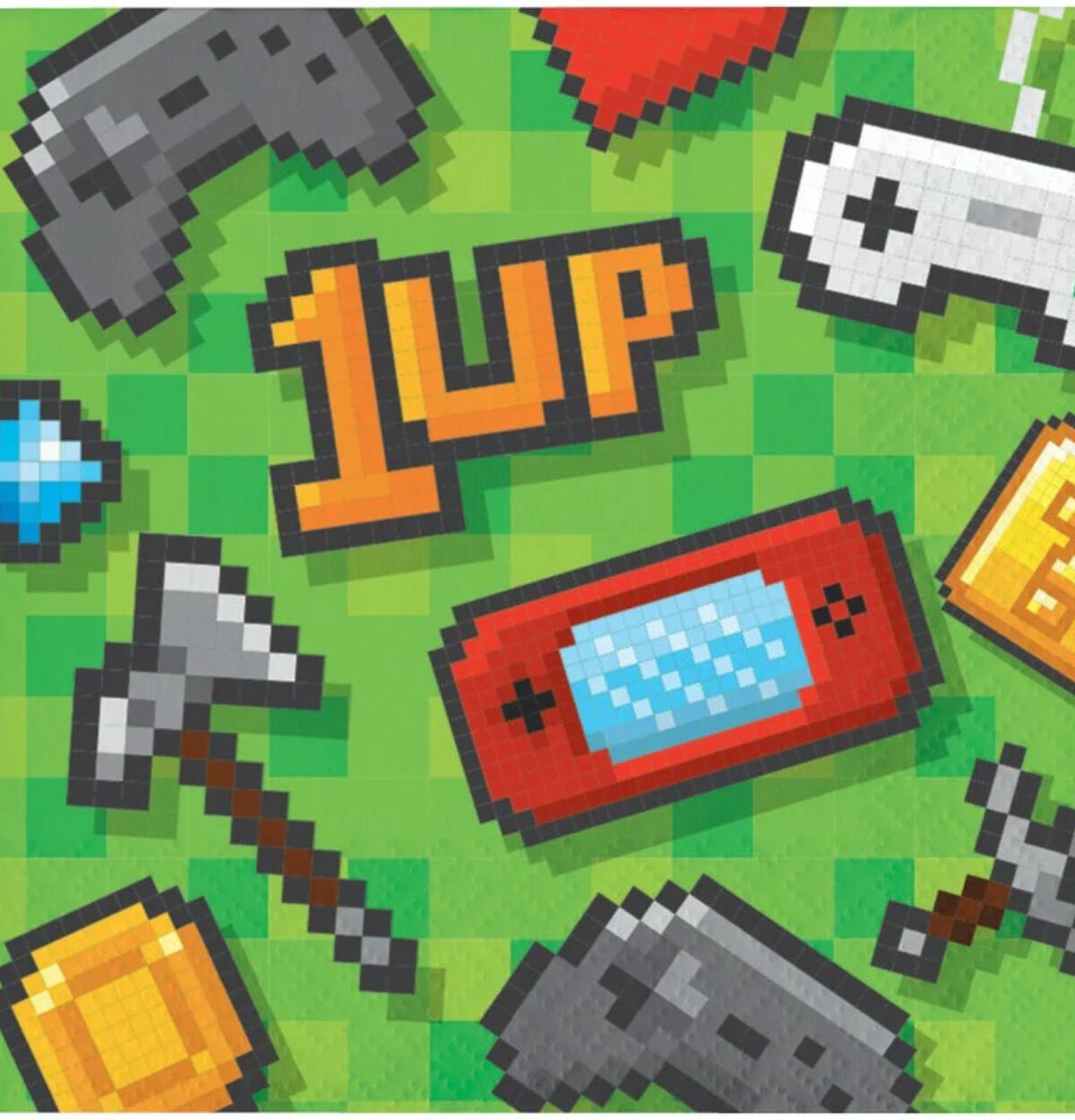 GAMING PARTY BEVERAGE NAPKINS 16CT.