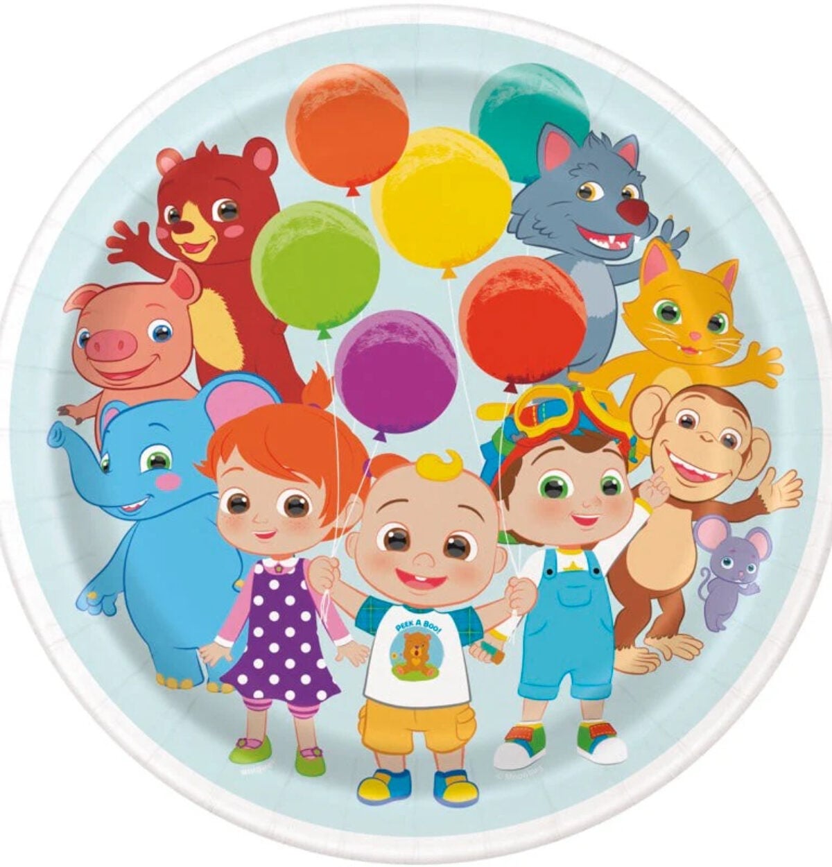 Cocomelon Round 9" Dinner Plates 8ct