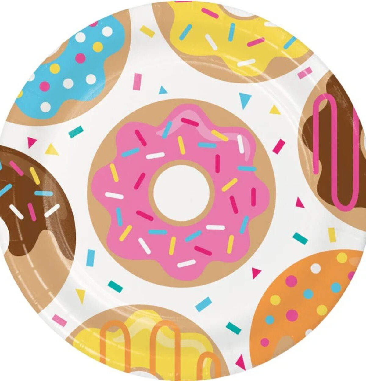 DONUT TIME 9" PLATES 8CT.