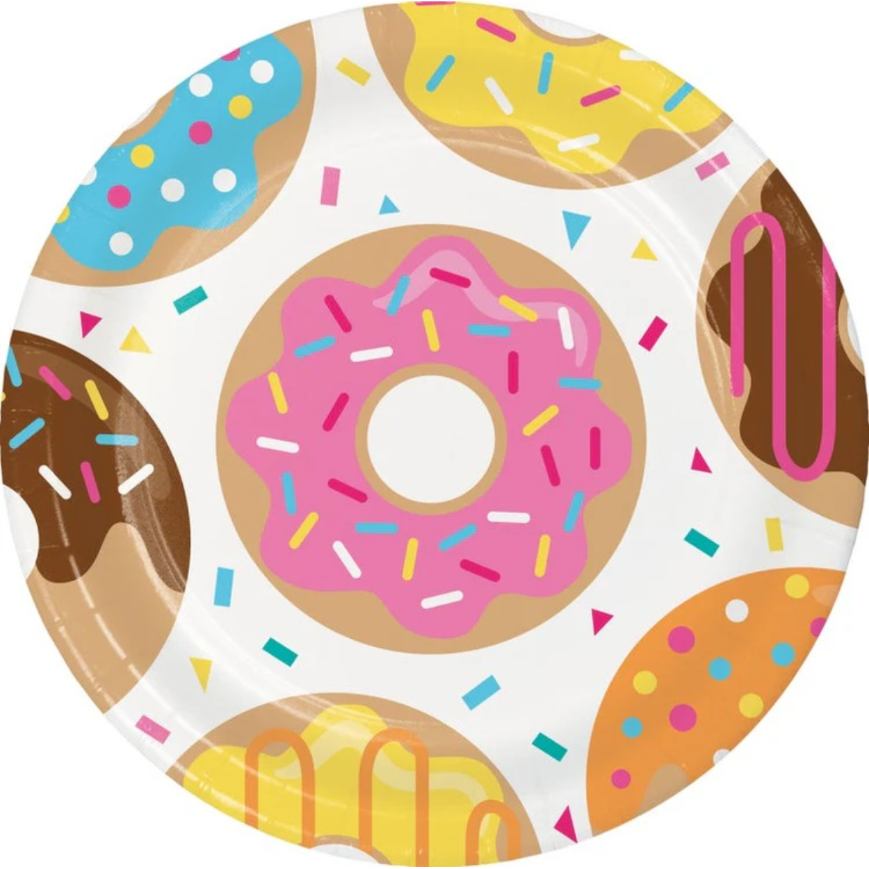 imgi_47_1150741320.jpg DONUT TIME 9" PLATES 8CT. - Image 1